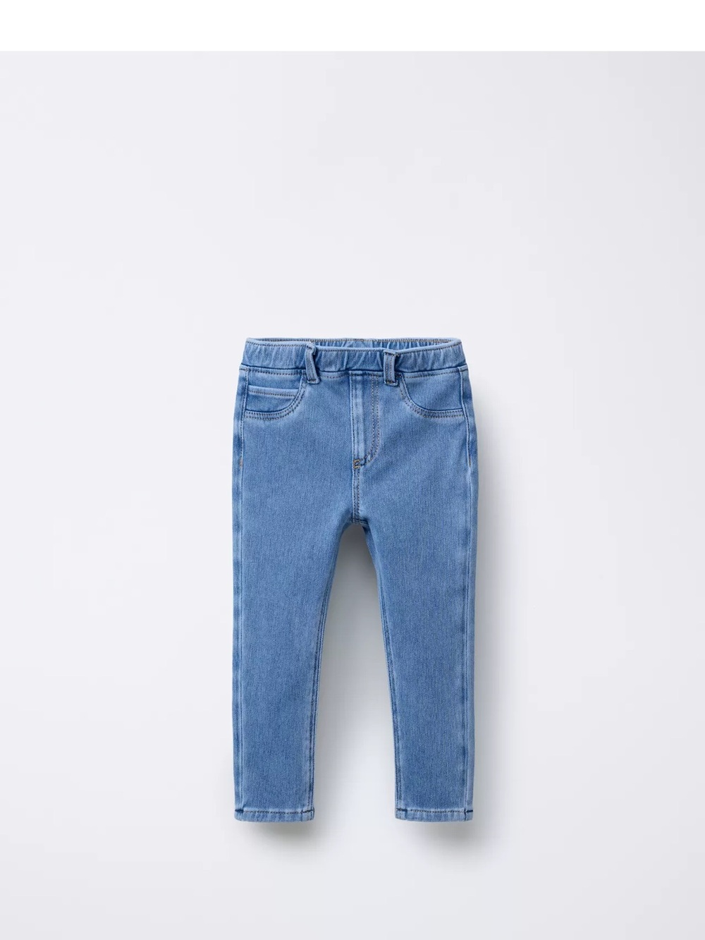 Zara Light Blue Stretch Denim Jeggings for Kids